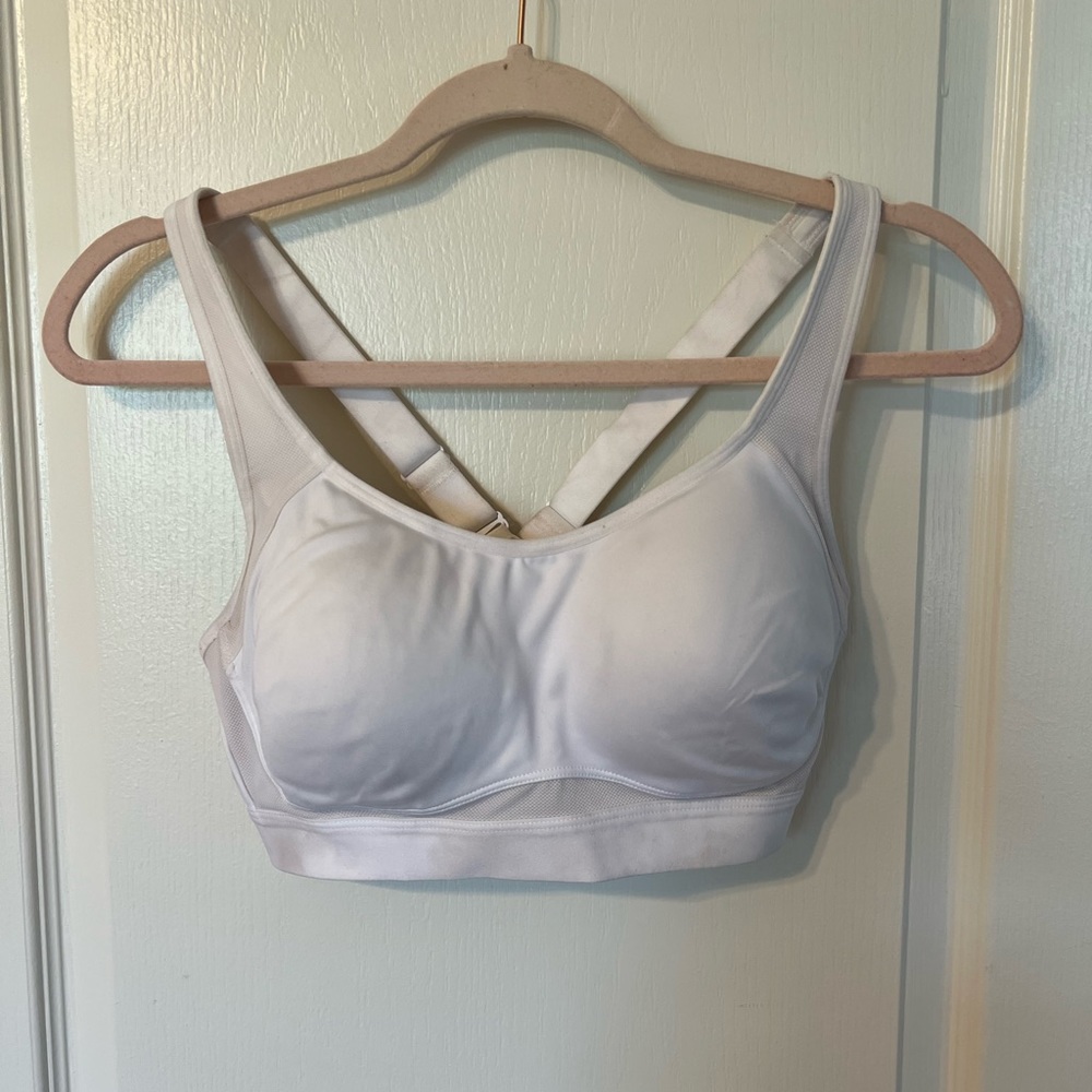White Sports Bra